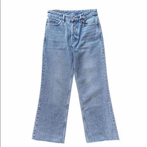 ALLSAINTS HELLE CROP BOOTCUT LIGHT INDIGO BLUE